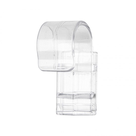 簡約透明塑膠夾子掛勾 多用途洗面乳牙膏掛夾 浴室必備懸掛式收納夾 4入裝