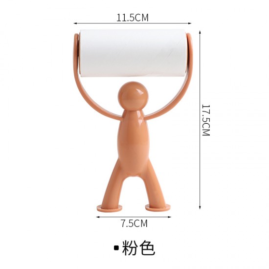 人形站立造型黏毛人形站立造型黏毛器 滾筒式衣物除毛器 可撕式捲筒黏毛器 黏毛神器