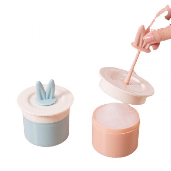 兔耳朵造型起泡器 手動按壓起泡器 洗臉神器 旅行必備起泡器 泡泡製造器