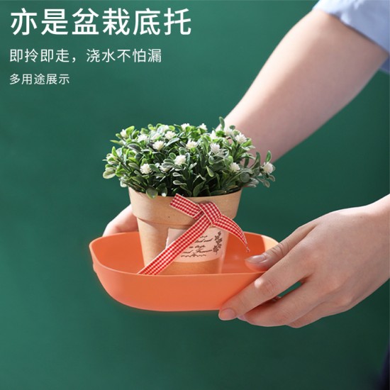 馬卡龍多用途小盤子組 創意可愛水果盤 一體成形塑膠盤 多用途盛裝盤