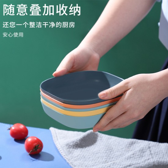 馬卡龍多用途小盤子組 創意可愛水果盤 一體成形塑膠盤 多用途盛裝盤