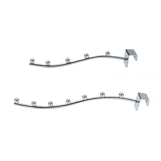 方管圓珠掛勾衣架 宿舍寢室收納神器 上下舖床邊衣服置物架 床頭掛鉤