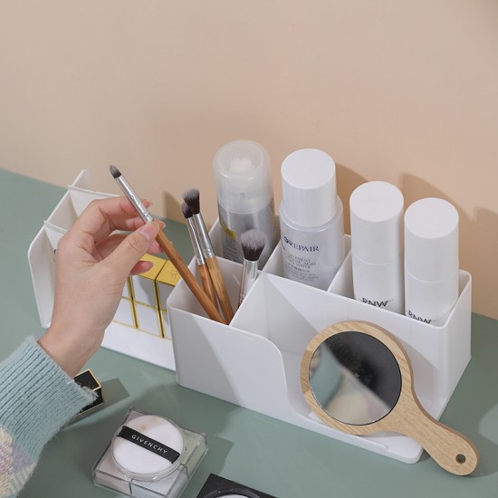 桌面多功能收納盒 辦公室文件置物架 桌面分隔收納盒 文具置物架