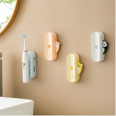 可愛動物磁吸式電動牙刷架 創意牙刷收納架 浴室黏貼式置物架
