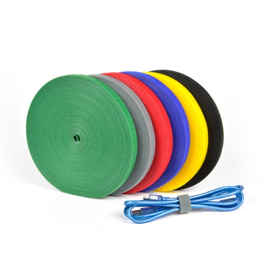 自由裁剪魔鬼氈束線帶 充電線固定綁帶 集線器 綁線帶 電線束帶 魔鬼氈綁帶