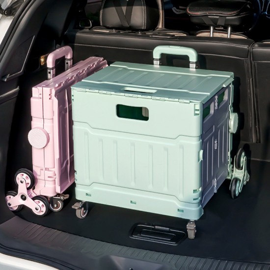 摺疊拉桿式購物車 戶外爬樓梯8輪推車 買菜購物籃 多用途手推車