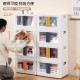 雙開折疊式整理箱 前開式玩具零食書本收納箱 多用途分類收納儲物箱