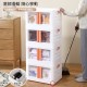 雙開折疊式整理箱 前開式玩具零食書本收納箱 多用途分類收納儲物箱