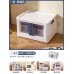 雙開折疊式整理箱 前開式玩具零食書本收納箱 多用途分類收納儲物箱
