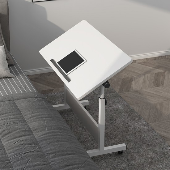 簡約風格升降床邊桌 折疊床邊電腦桌 懶人床邊書桌 摺疊收納桌子