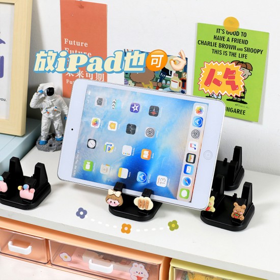 可旋轉車用手機支架 黏貼式多功能支架 可愛車用導航支架