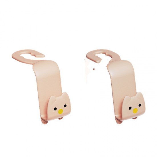 可愛造型車用椅背掛勾 多功能支架 車內整理收納掛勾 車用掛勾 2個裝