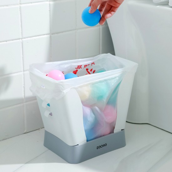 多功能伸縮垃圾桶 居家收納垃圾架 廚房廚餘垃圾桶 