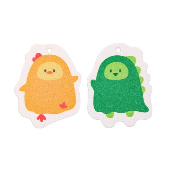 創意木漿海綿刷 可愛圖案廚房清潔刷 印花壓縮百潔布 洗碗刷 海綿菜瓜布