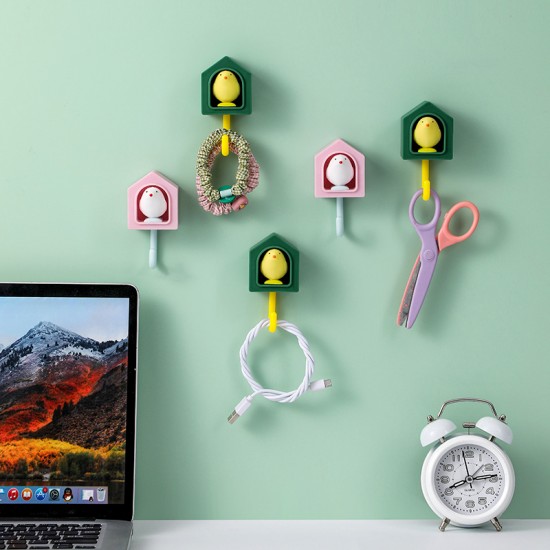創意小鳥掛勾 黏貼式衣帽掛勾 可愛造型小掛勾 居家必備收納掛勾