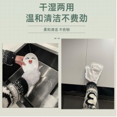 一次性抹布手套 多功能打掃清潔除塵手套 百潔布手套 懶人抹布手套