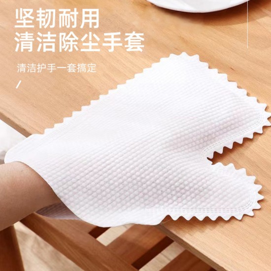 一次性抹布手套 多功能打掃清潔除塵手套 百潔布手套 懶人抹布手套