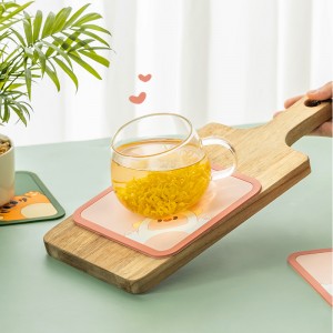 可愛虎虎羊羊隔熱墊 矽膠防燙餐墊 耐高溫隔熱杯墊 矽膠隔熱墊