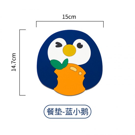 可愛動物矽膠隔熱墊 耐高溫加厚桌墊 廚房必備矽膠防燙墊 矽膠杯墊