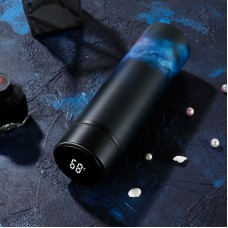 升級款304不鏽鋼智能顯示溫度保溫杯 可換電池LED觸控顯示溫度隨身保溫瓶 450ml保溫杯