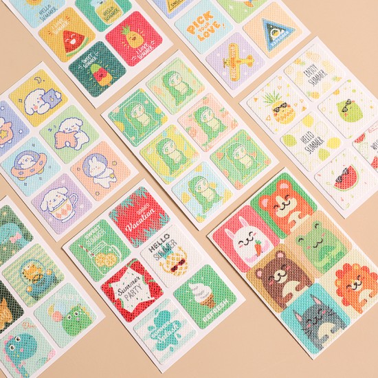 可愛圖案防蚊貼18枚 植物精油驅蚊貼片隨身包