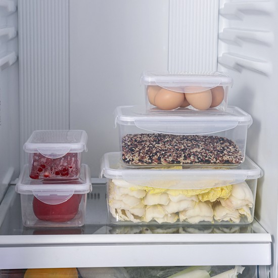 冰箱透明保鮮盒 可微波密封保鮮盒 多規格多用途收納盒 水果儲物盒 密封盒