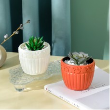 北歐風盆栽花瓶 居家裝飾必備花盆 仿瓷仿釉多肉花盆 簡約清新小花盆