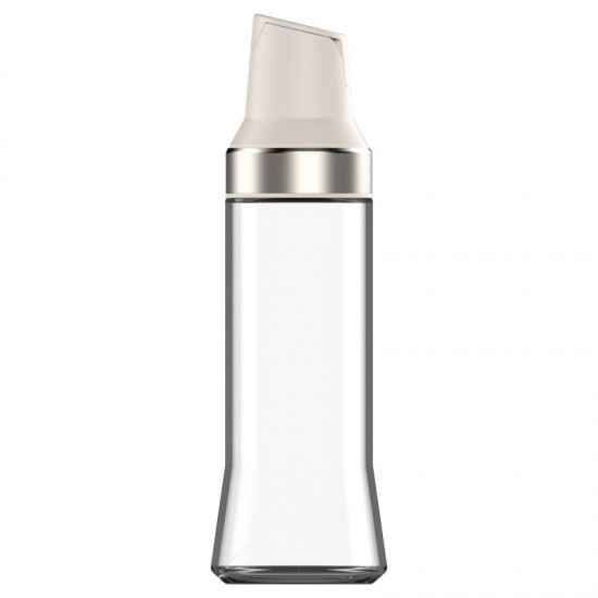 自動開合油壺 304不鏽鋼油嘴 透明玻璃油壺 500ml醬醋調味瓶