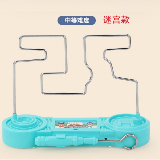 趣味電迷宮 3D闖關 電流急急棒 益智親子互動桌遊 手眼協調 訓練專注 挑戰遊戲