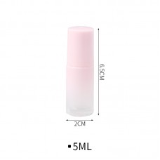 香水分裝滾珠瓶 方便攜帶精油分裝瓶 漸變粉迷你滾珠瓶 5ml10ml空瓶