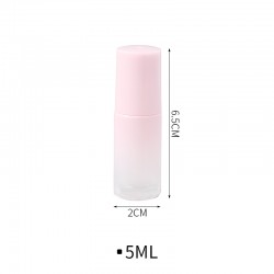 香水分裝滾珠瓶 方便攜帶精油分裝瓶 漸變粉迷你滾珠瓶 5ml10ml空瓶