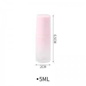香水分裝滾珠瓶 方便攜帶精油分裝瓶 漸變粉迷你滾珠瓶 5ml10ml空瓶