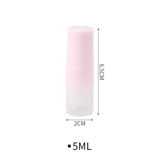 香水分裝滾珠瓶 方便攜帶精油分裝瓶 漸變粉迷你滾珠瓶 5ml10ml空瓶
