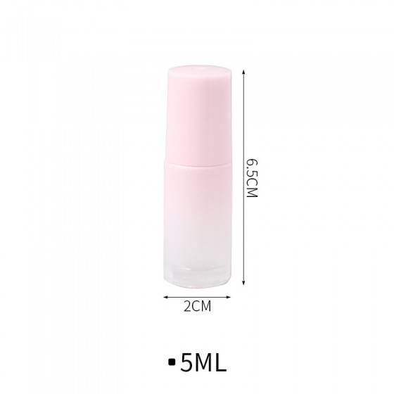 香水分裝滾珠瓶 方便攜帶精油分裝瓶 漸變粉迷你滾珠瓶 5ml10ml空瓶
