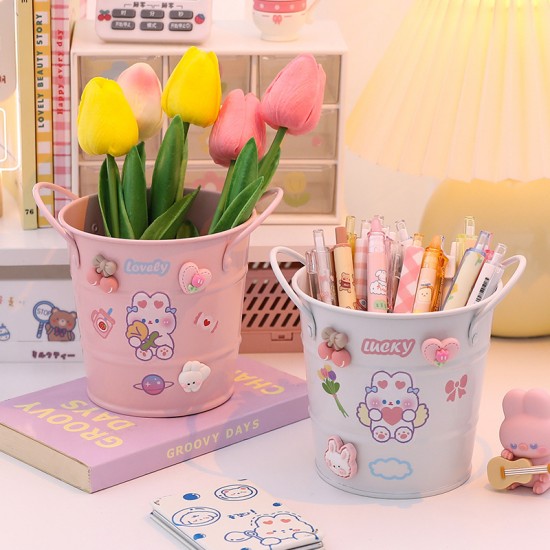 大容量創意筆筒 DIY桌面收納筒 簡約超大容量筆筒 少女心筆筒
