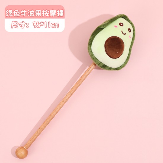 可愛毛絨按摩搥 手持經絡敲打棒 搥背神器 創意按摩敲打棒