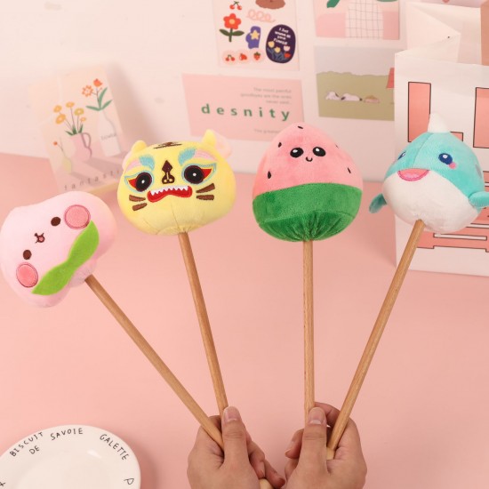 可愛毛絨按摩搥 手持經絡敲打棒 搥背神器 創意按摩敲打棒