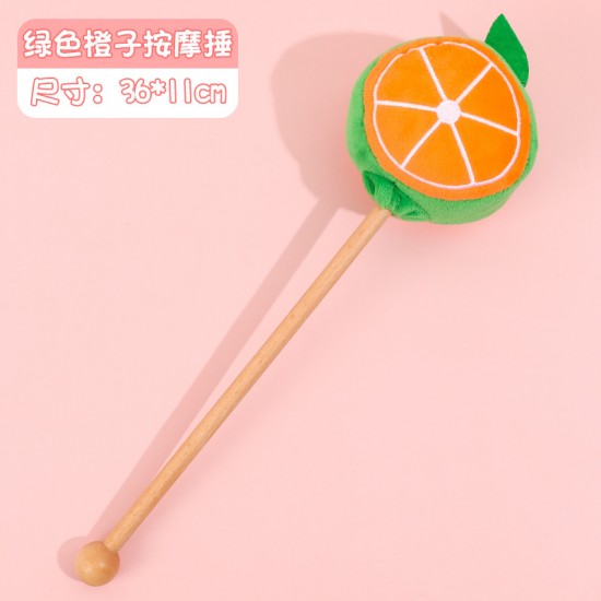 可愛毛絨按摩搥 手持經絡敲打棒 搥背神器 創意按摩敲打棒