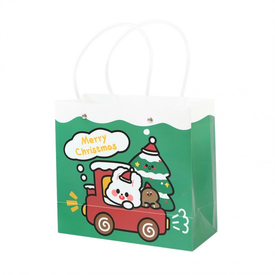 可愛聖誕禮物袋 PVC手提收納袋 聖誕節必備手提禮物袋 禮物包裝袋