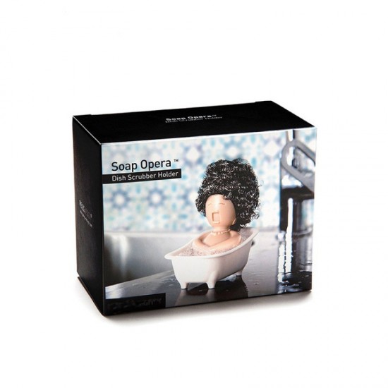 浴缸小姐清潔刷 菜瓜布置物架 鋼刷置物架 創意造型瀝水收納架