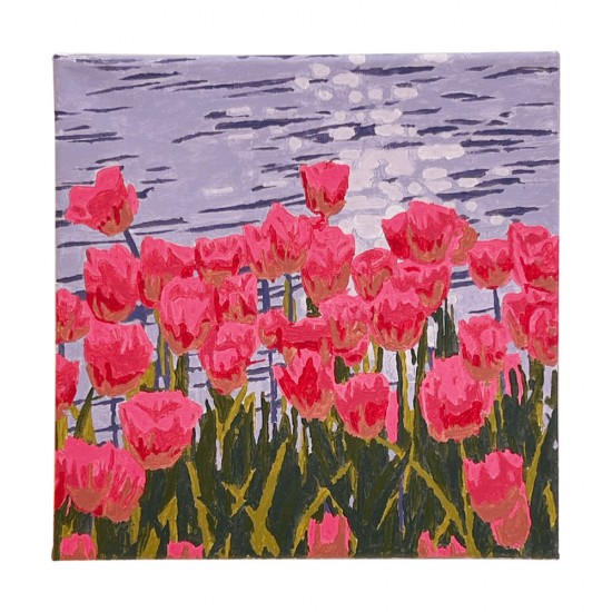 DIY數字油畫 簡約手工塗鴉油畫 紓壓居家裝飾 手繪油畫