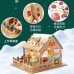 聖誕節紙質小屋  DIY聖誕節小屋 聖誕裝飾品 場景佈置 手工DIY聖誕裝飾