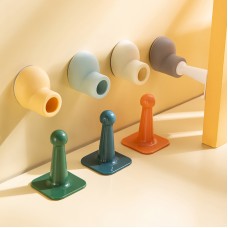 創意矽膠防撞門擋 靜音廁所門擋器 吸入式靜音門擋 可愛造型門檔