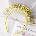 生日快樂亮片字母髮箍 生日派對必備道具 派對裝扮