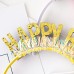 生日快樂亮片字母髮箍 生日派對必備道具 派對裝扮