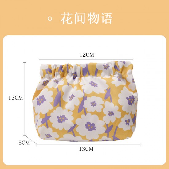 可愛風防水彈片化妝包 隨身攜帶收納包 創意零錢包 化妝品小物收納袋