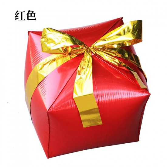 立體禮盒氣球 鋁箔氣球 節慶佈置 慶生派對裝飾 聖誕節裝飾 