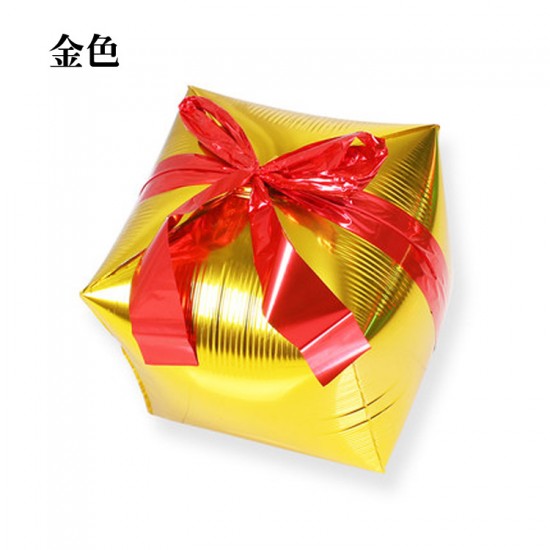 立體禮盒氣球 鋁箔氣球 節慶佈置 慶生派對裝飾 聖誕節裝飾 