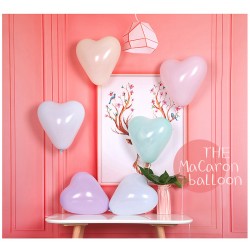 馬卡龍心形氣球 婚禮佈置 告白氣球 結婚佈置 愛心氣球 