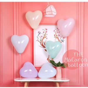 馬卡龍心形氣球 婚禮佈置 告白氣球 結婚佈置 愛心氣球 